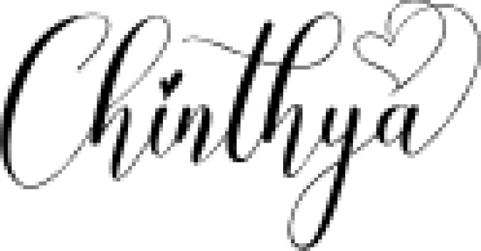 Chinthya Font Preview