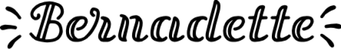 Bernadette Font Preview