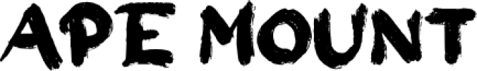 A Ape Mou Font Preview