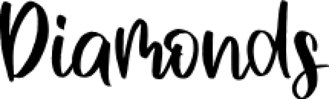Diamonds Font Preview