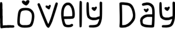 Lovely Day Font Preview