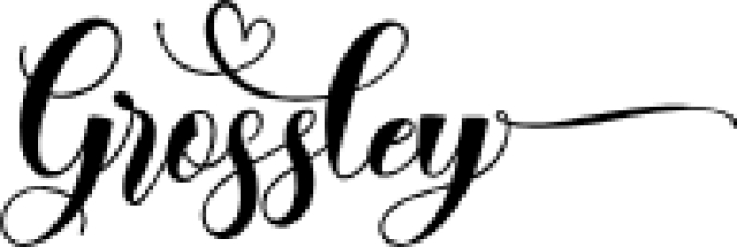 Grossley - Modern Calligraphy Font Preview