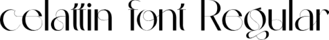 Celattin f Font Preview