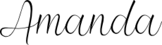Amanda Font Preview