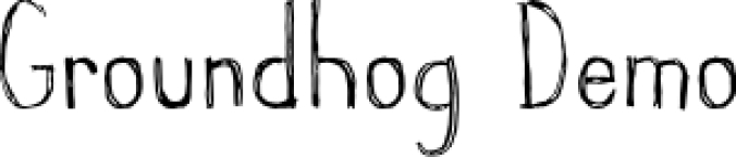 Groundhog Font Preview
