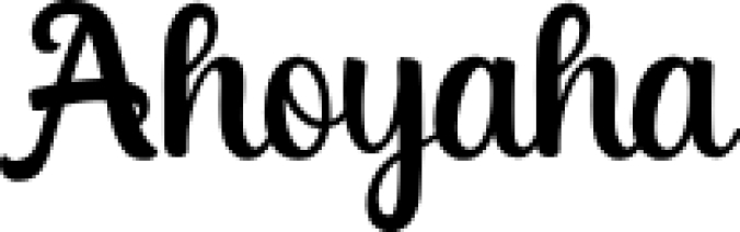 Ahoyaha Font Preview