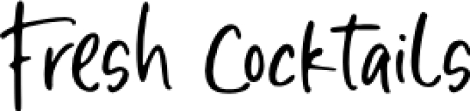 Fresh Cocktails Font Preview