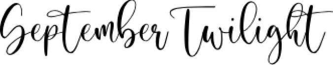 September Twiligh Font Preview