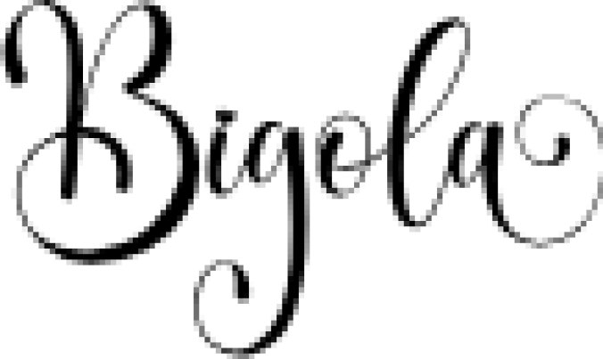 Bigola Font Preview