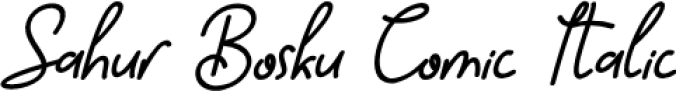 Sahur Bosku Font Preview