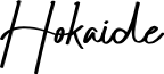 Hokaide Font Preview