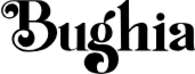 Bughia Font Preview