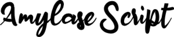 A Amylase Scrip Font Preview