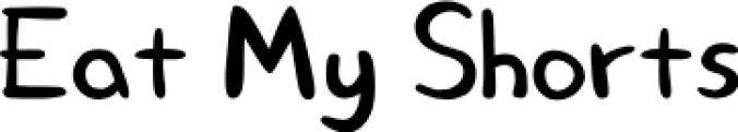 Eat My Shorts Font Preview
