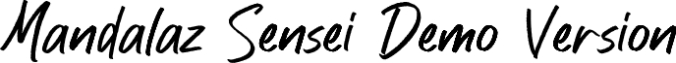 Mandalaz Sensei Font Preview