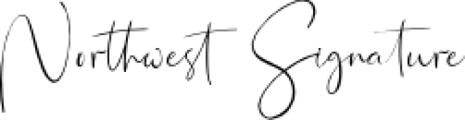 Northwest Signature Font Preview