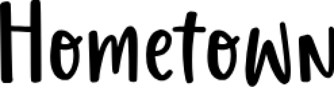 Hometow Font Preview