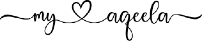 Aqeela Font Preview