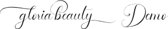 Gloria Beauty Font Preview