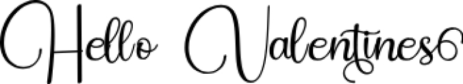 Hello Valentines Font Preview