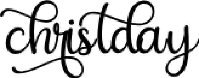 Christday Font Preview