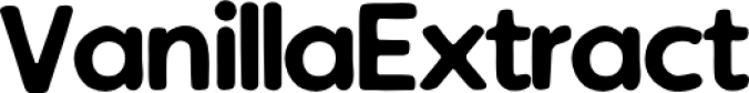 Vanilla Extrac Font Preview