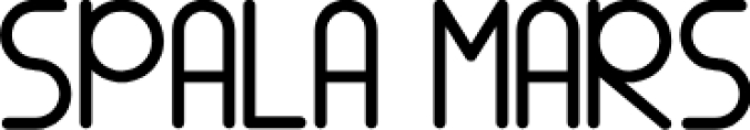SPALA MARS Font Preview