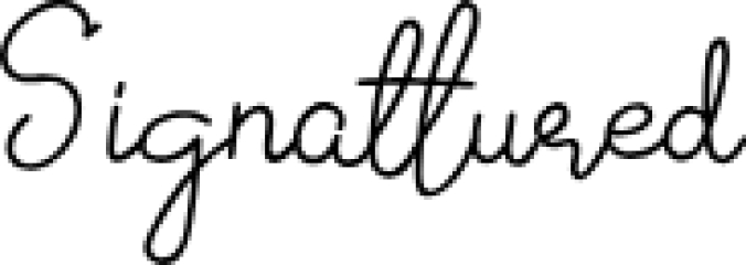 Signattured Font Preview