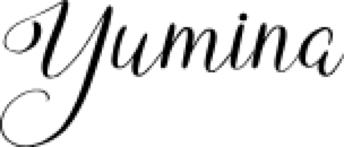 Yumina Font Preview