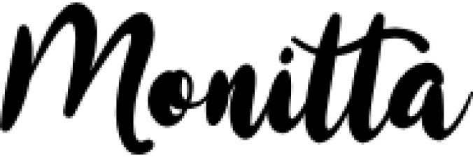 Monitta Font Preview