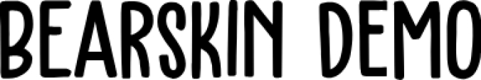 Bearskin DEMO Font Preview