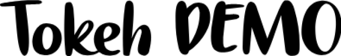 Tokeh DEMO Font Preview