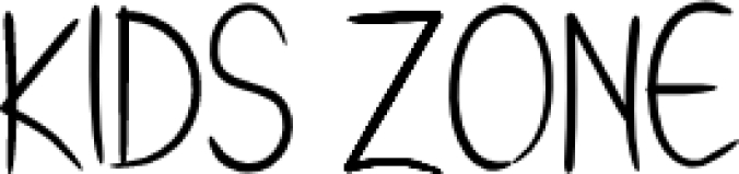 KIDS ZONE Font Preview