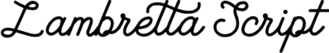 Lambretta Scrip Font Preview