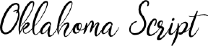 Oklahoma Scrip Font Preview