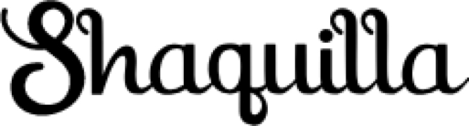 Shaquilla Font Preview