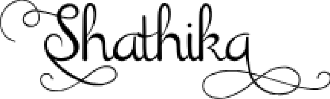Shathika Font Preview