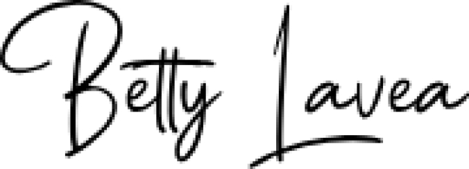 Betty Lavea Font Preview