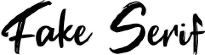 Fake Serif Font Preview