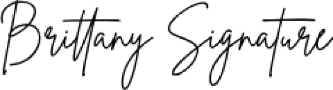 Brittany Signature Font Preview