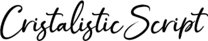 Cristalistic Scrip Font Preview