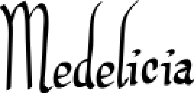Medelicia Font Preview