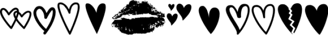 MF Love Dings 2 Font Preview