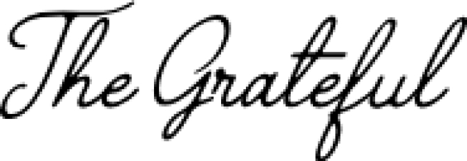 The Grateful 4 Font Preview