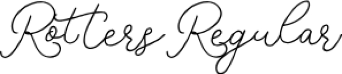 Rotters Font Preview