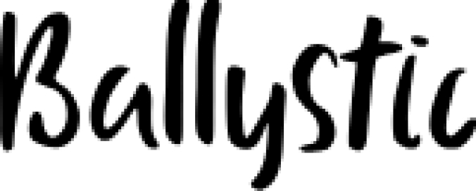 Ballystic Font Preview