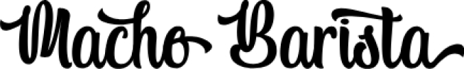 Macho Barista Font Preview