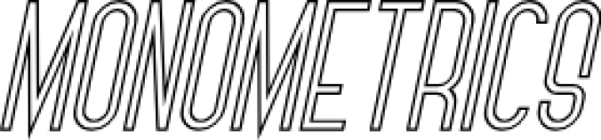 Monometrics Font Preview