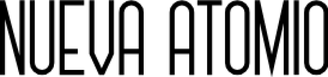 Nueva Atomi Font Preview