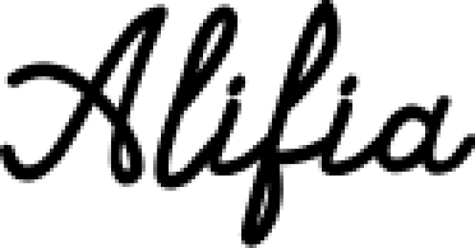 Alifia Font Preview
